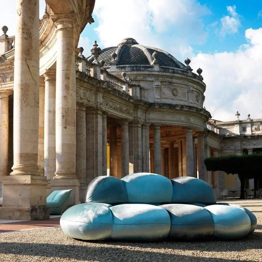 Special-shaped cloud sofa model room exhibition hall lazy reception back chair leisure art combination