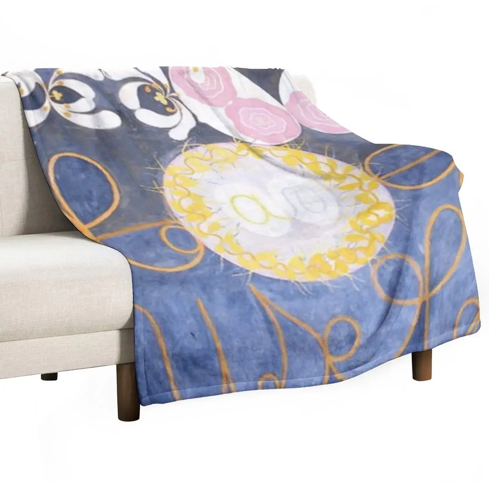 

The 10 Largest by Hilma af Klint Throw Blanket Blankets For Bed for winter For Decorative Sofa Camping Blankets