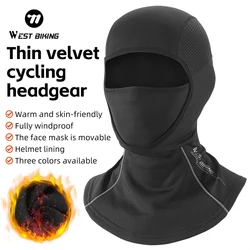 WEST BIKING Winter Fleece Hat Outdoor Cycling Full Face Mask Multicolor Motorcycle Snowboard Hiking Balaclava Thermal Sport Gear