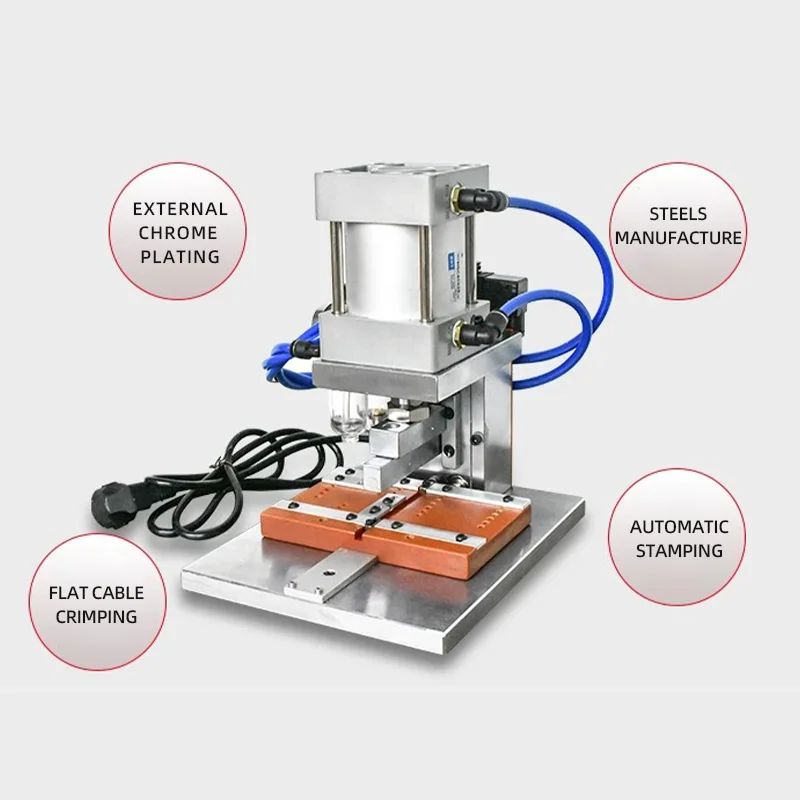 JH IDC Computer Wire Crimping Machine 8P-64P Pneumatic Cable Pressing Tool for Small Terminal Connectors
