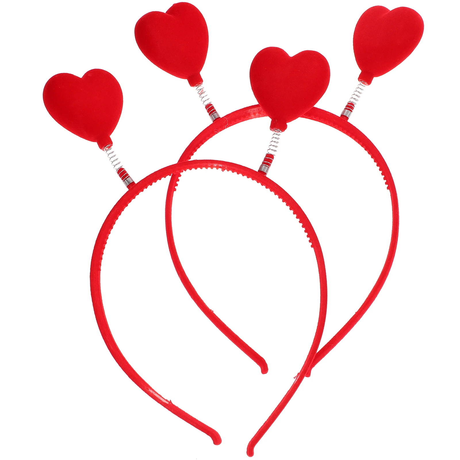 

2 шт., пластиковые головки в форме сердца, принадлежности для новогодней вечеринки на День святого Валентина, романтические подарки, свадебные аксессуары, инструменты для укладки волос, антенна Купидона