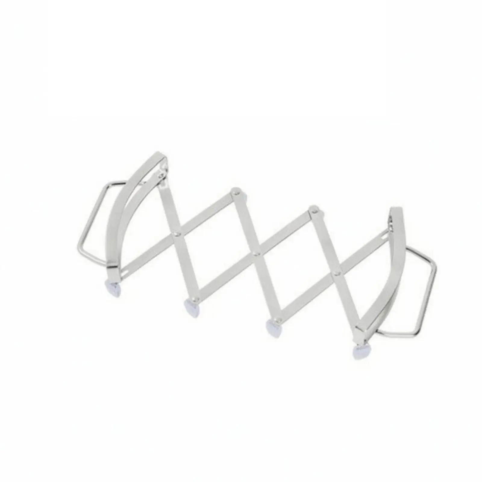 Silver Stainless Steel Kitchen Utensil Stand Expandable Pot Rack Foldable Hot Pot Mat