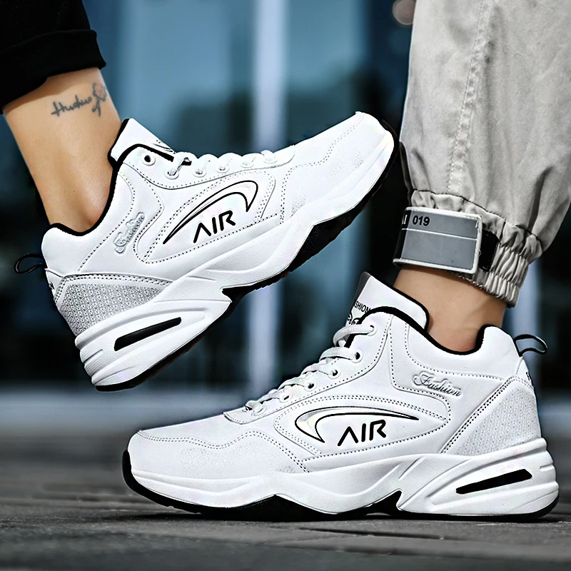 

Обувь для спорта и отдыха, мужская обувь, туфли для марафона на воздушной подушке большого размера, всесезонная резина, износостойкая, анти