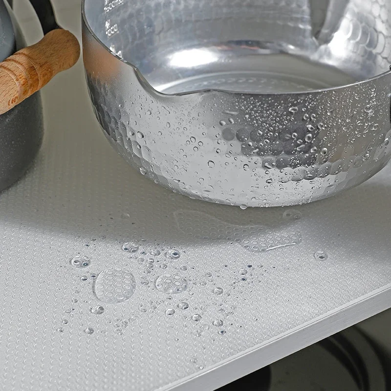 SHIMOYAMA 1 ロール引き出しマット防水耐油キッチンテーブルマットノンスリップキャビネット棚ライナークリア食器棚冷蔵庫マット