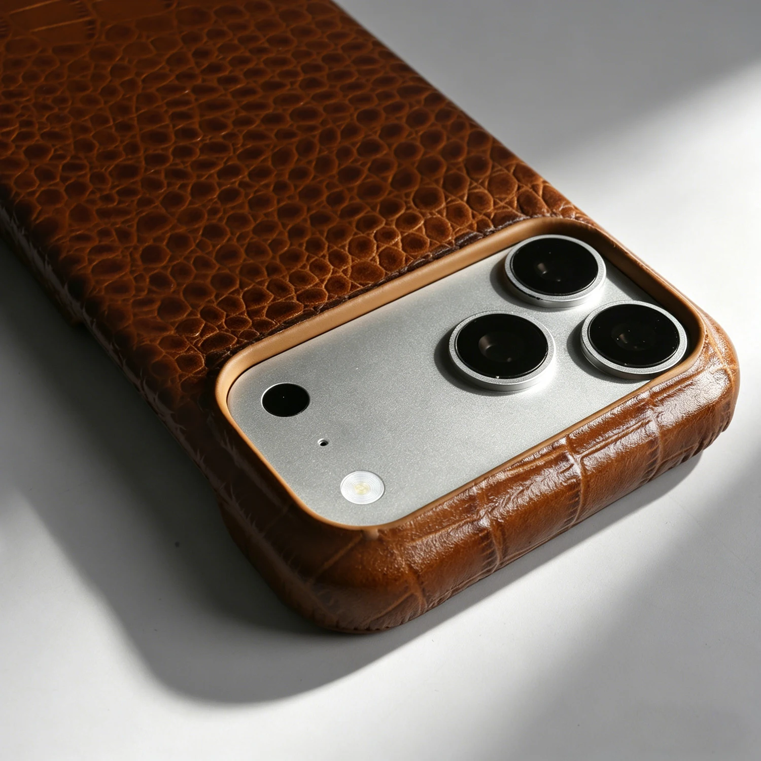 Genuine Leather Magnetic Wireless Case Crocodile Pattern For iPhone 17 Pro max Air 16 15 14 13 12 11 charging Protective Cover - view 6