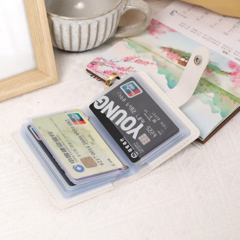 1Pc ID Credit Card Bag IC Cards Organizer Case 20 Slots Vintage Wallet Business Bank Cards Storage Holder Bags