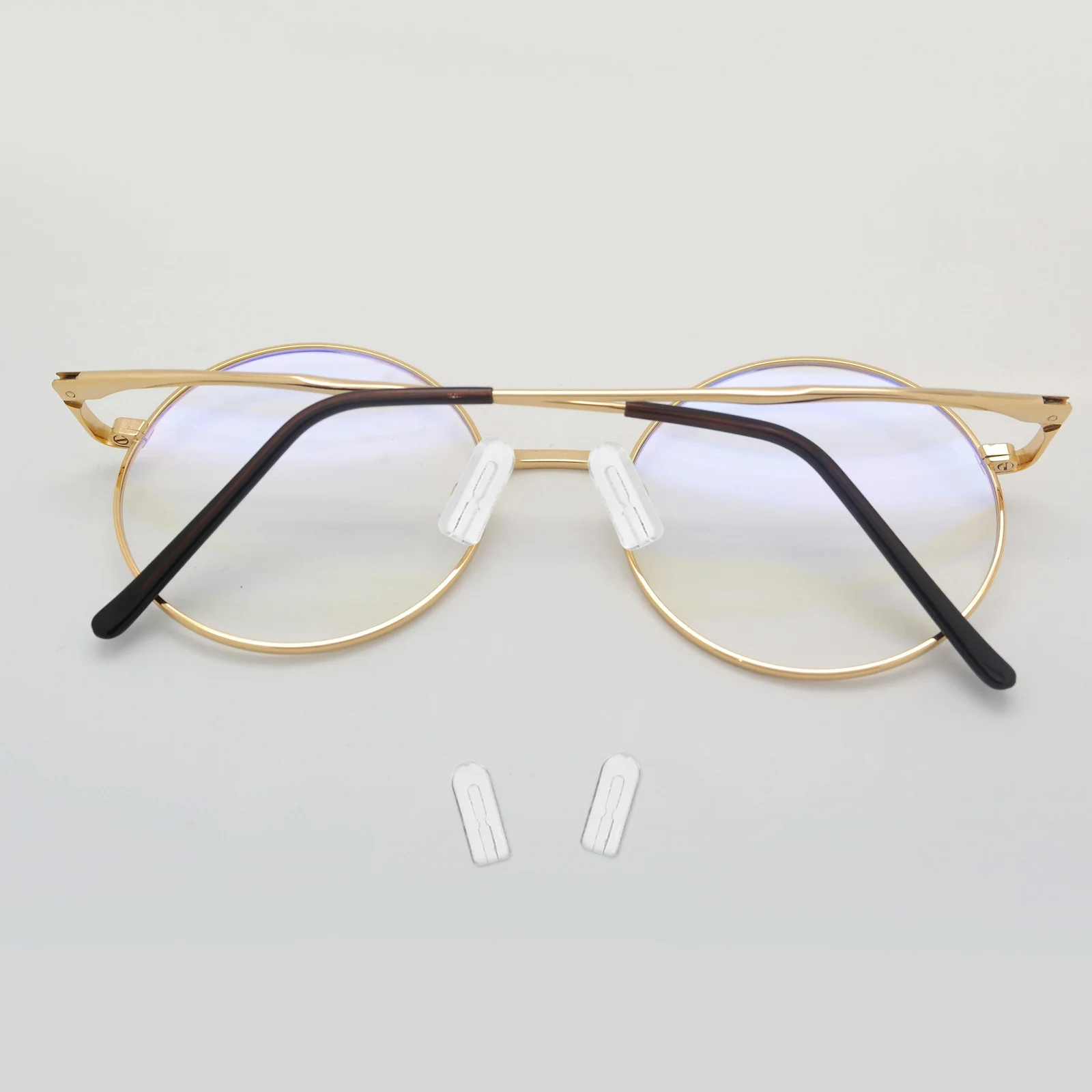 

20Pairs Soft Silicone Nose Bridge Pads Push in Eyeglass Nose Pads Non-Slip Sweat Resistant Replacement Cushions for Glasses