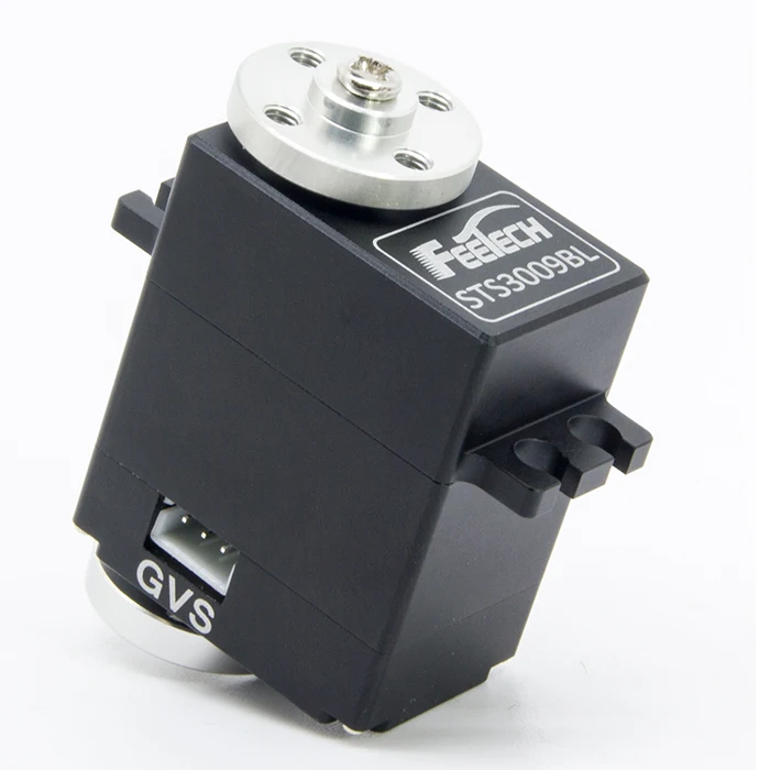 Feetech – moteur numérique sans balais 7.4V 11.5KG, boîtier en aluminium, Double arbre à 360 degrés, Bus série TTL, Servo STS3009BL