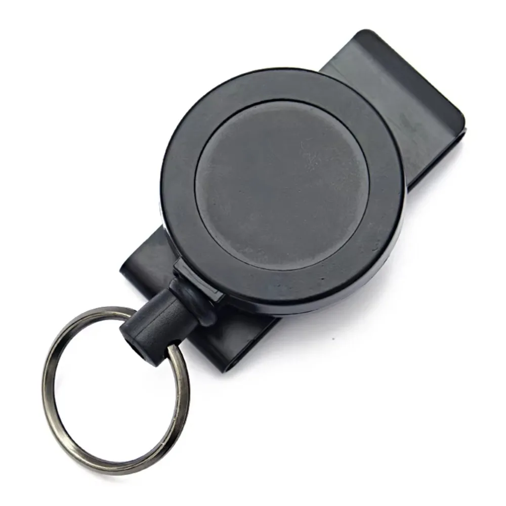 Portable Anti-Loss Retractable Keychain Belt Clip Steel Wire Rope Keychain 360 Degree Telescopic Keychain Outdoor Activities