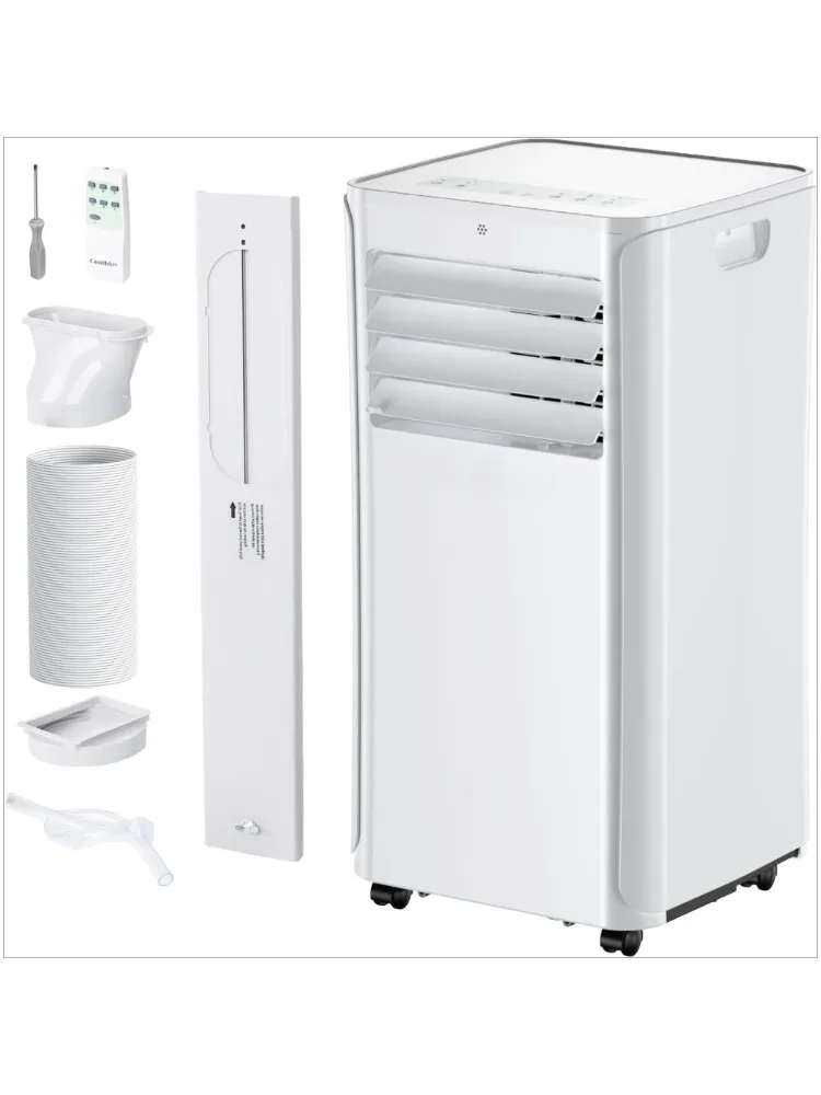 12000BTU portable air conditioner with a cooling area of 550square feet,equipped with remote control/LED display/installationkit