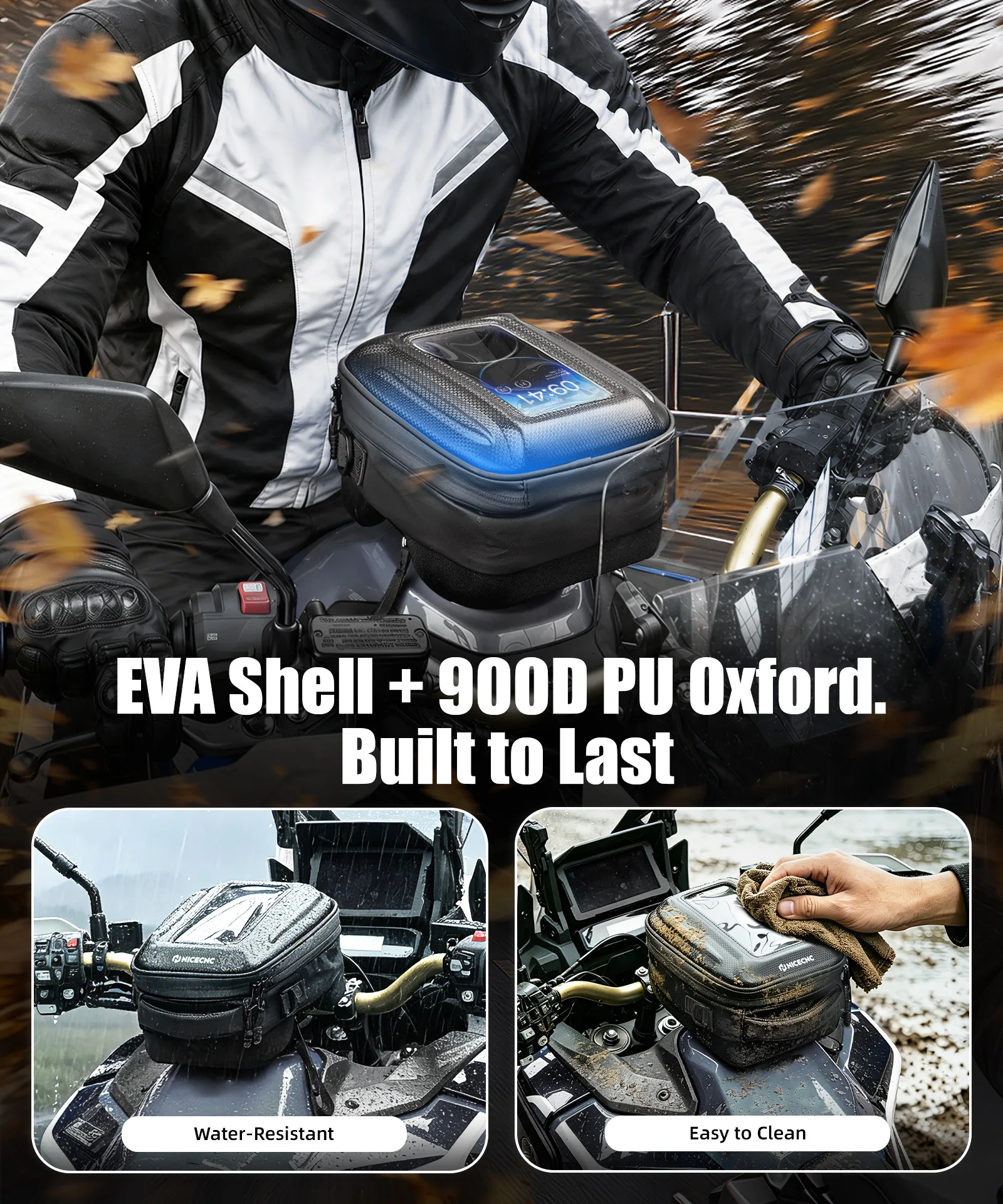 Tankrucksack Push-Pull Schnellverschluss-System für Yamaha Tenere 700 19-24 BMW R1250GS Adventure 17-24 Honda CRF1100L Africa Twin 20-25 – Detail 8