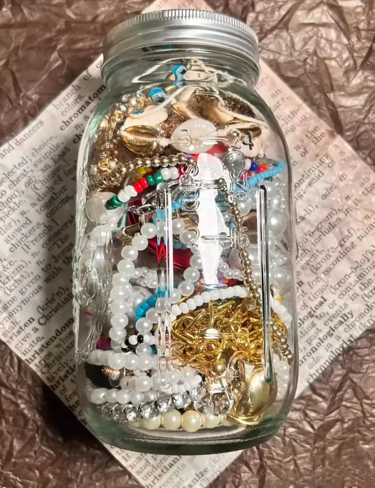 Tiktok's highly popular brand new jewelry blind box jar mixed blind box lucky bag necklace earrings bracelet random