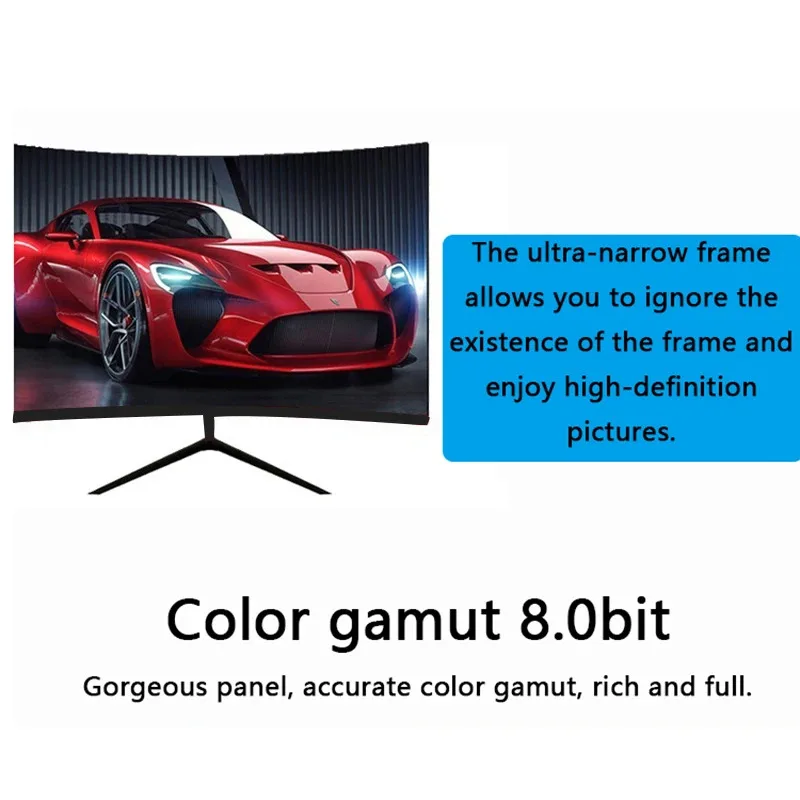 Monitor da gioco curvo LCD per PC da 32 pollici 1920x1080 a basso costo per display da gioco per computer desktop 240 Hz 1 ms