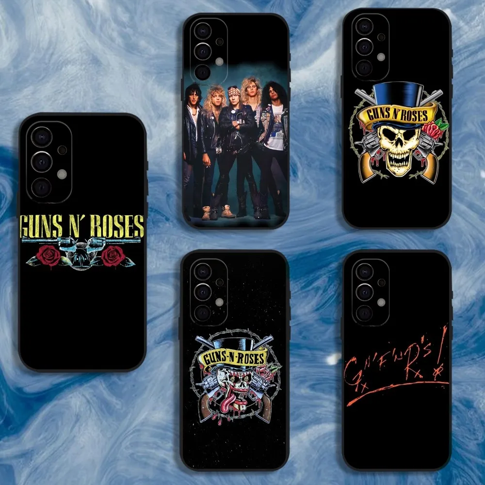 

Band G-Guns N Roses Phone Case For Samsung S25,S24,S21,S22,S23,S30,Ultra,S20,Plus,Fe,Lite,Note,10,9,5G Black Cover