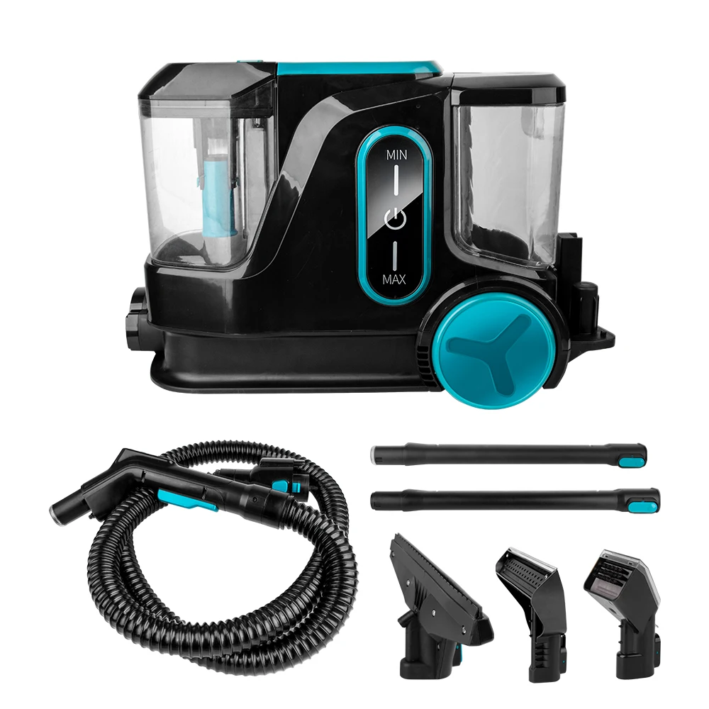 Factory Portable Electric Handheld Plastic Carpet Cleaning Machine Multi-Function Wet Dry Home Hotel Car Bagless Installation