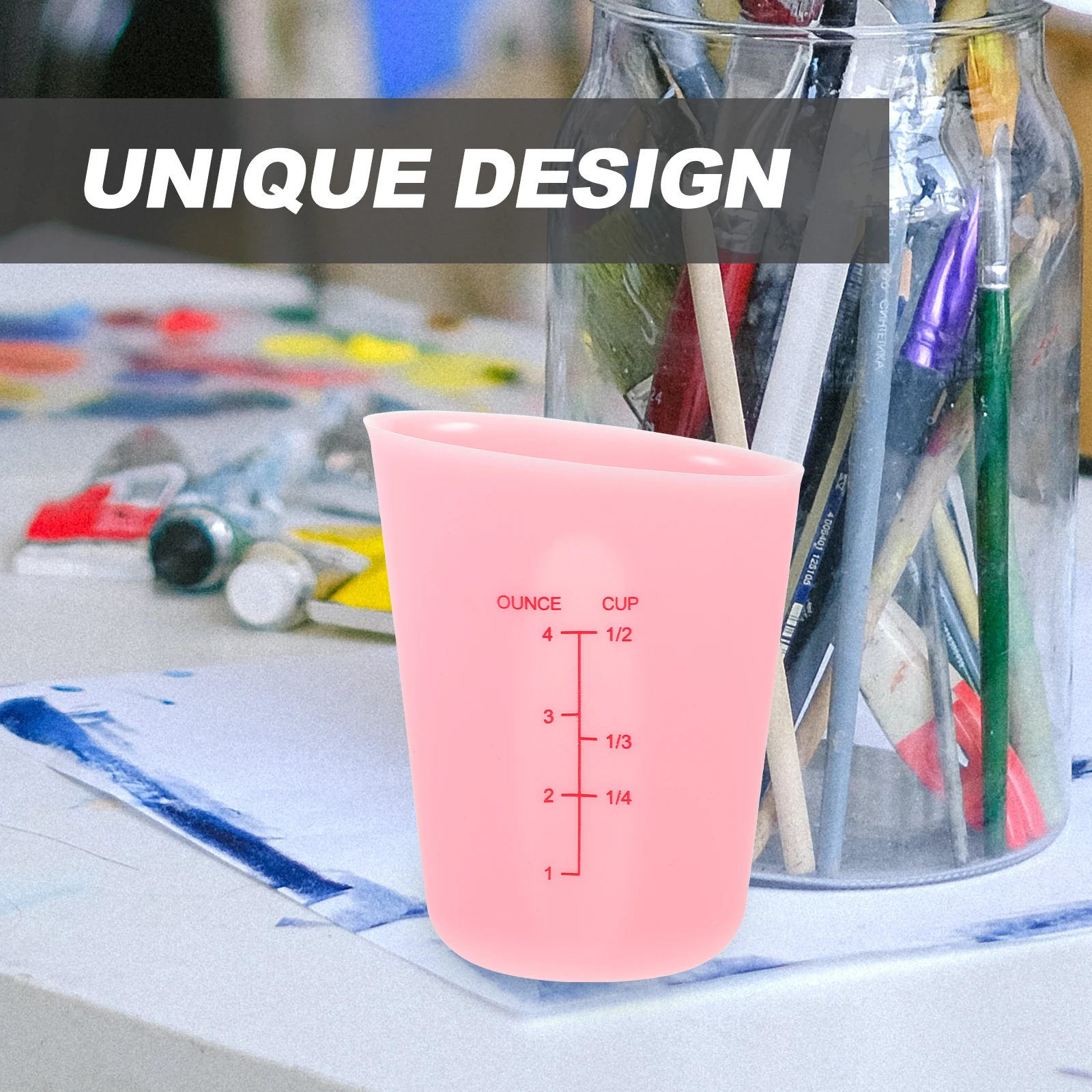 

3pcs Graduated Measuring Cups 125ml 250ml 500ml Reusable Silicone Epoxy Resin Mixing Cups Diy Crafts Tool Kit Jewelry Making