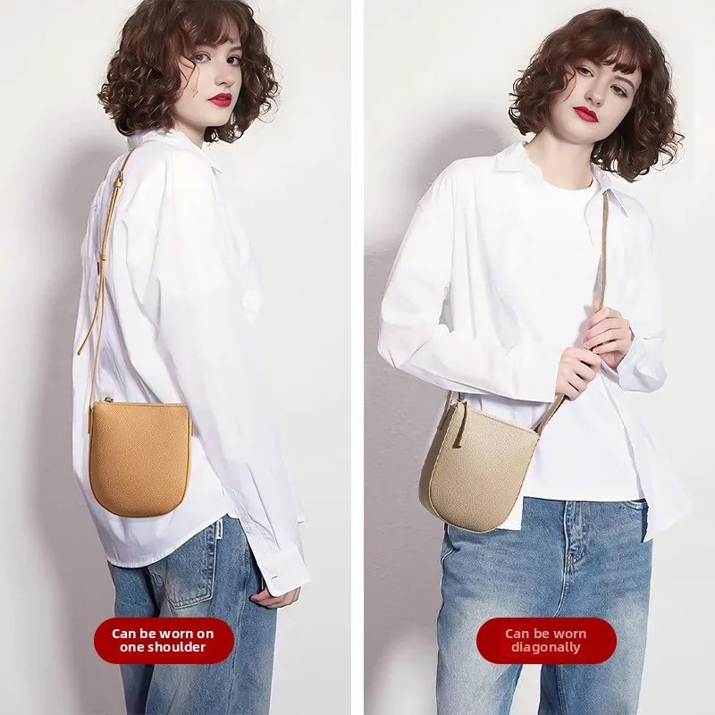 

Classic Minimalist Solid Color PU leather Women's Crossbody Bags Fashion Three-dimensional Zipper Single Shoulder Bags Phone Bag