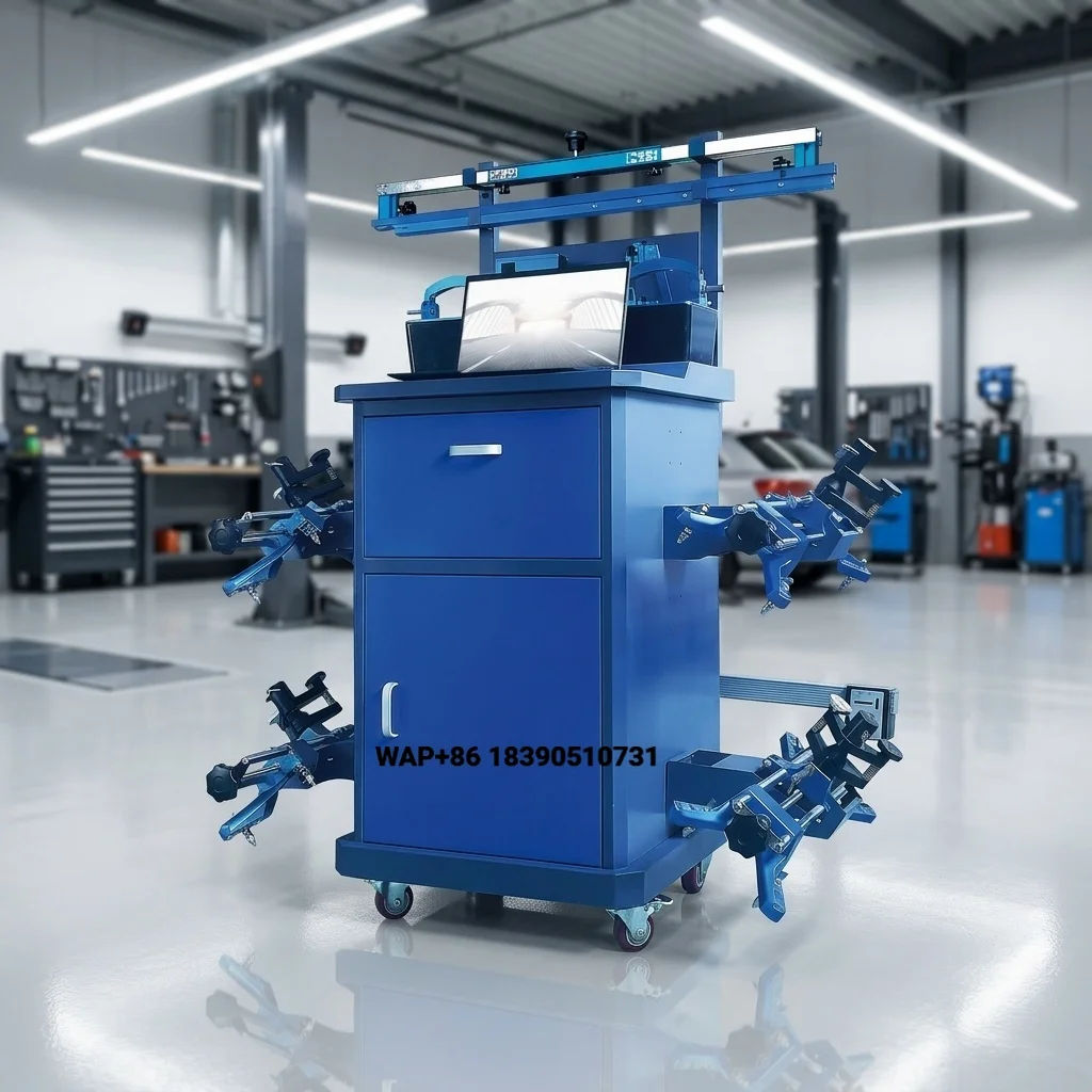 Mobile 3D Wheel Alignment Sensor Equipment with Lift Multi-Station Automotive Repair Tools for Four Wheels