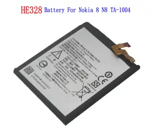Bilashmart 1x BackShell 3030mAh HE328 Replacement Battery Nokia 8 N8 TA 1004 TA 1012 TA 1052 Batteries
