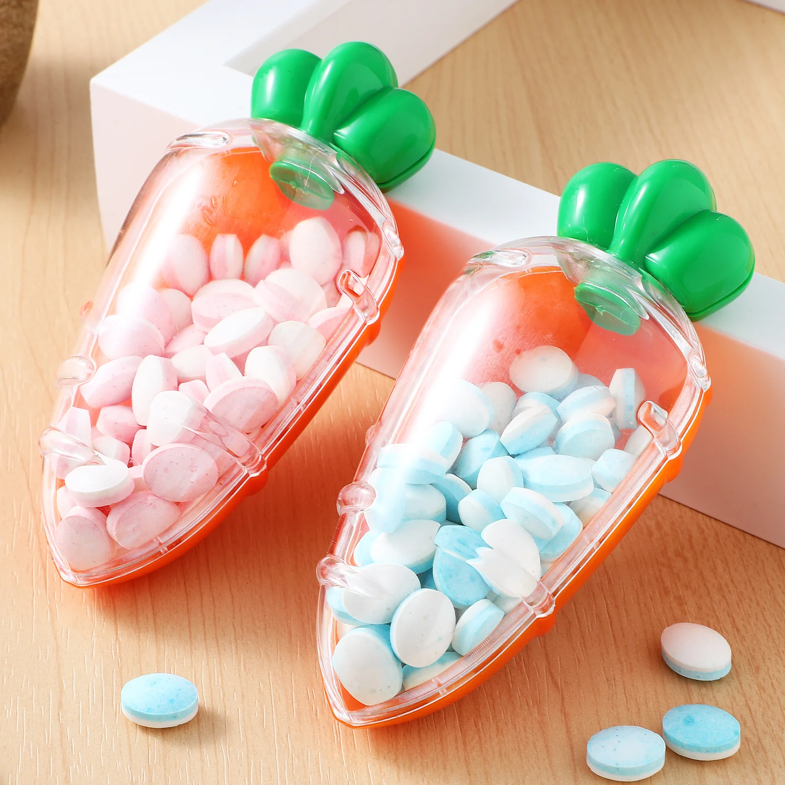 

12 Pcs Carrot Shaped Candy Boxes Bright Color Small Delicate Easter Gift Containers Reusable Plastic Storage Kids Parties
