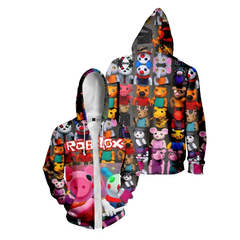 

Новая 3D поп-игра Roblox, креативная периферия, модный пуловер с героями мультфильмов, толстовка с капюшоном на молнии и предметы первой необходимости