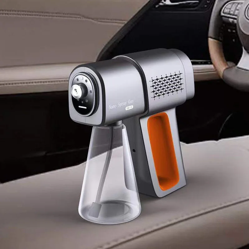 Nano Spray Fogger Gun Machine Portable Infrared Nano Disinfecting Sprayer Gun with Human Body Sensing for Public Home Office Car