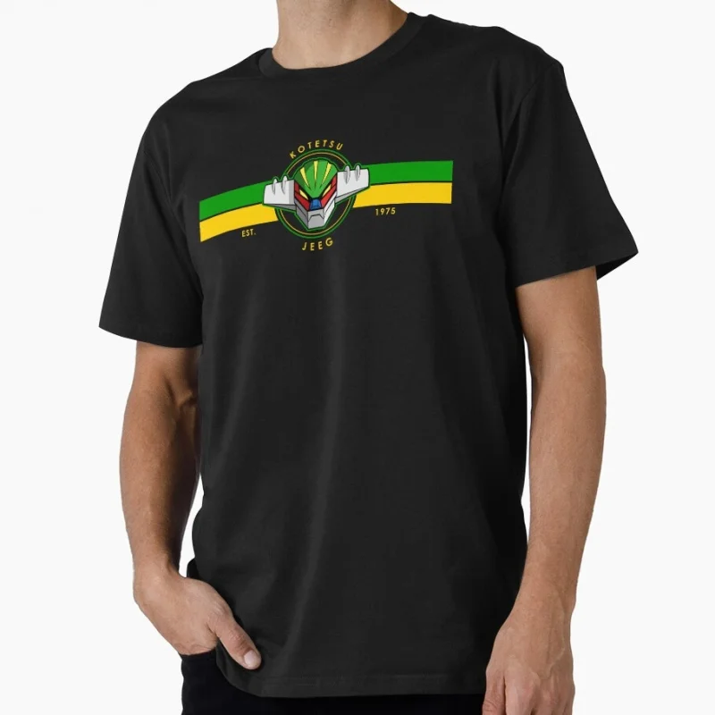 80s Classic manga Mecha Graphic clothes 0405 Anime kotetsu Jeeg the avenger Steel Jeeg Robot t shirt Short-sleeve All size tops