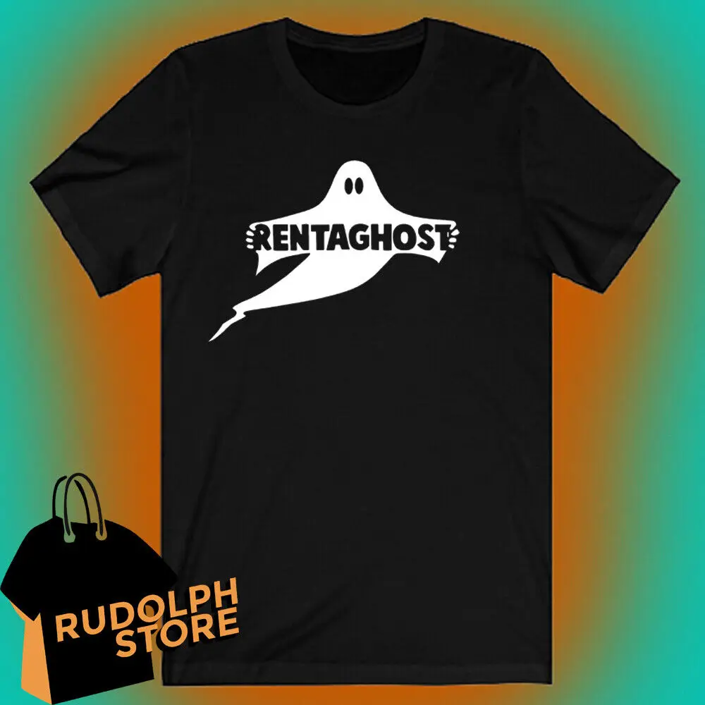 Мужская черная футболка с принтом призраков, размеры от S до 5XL