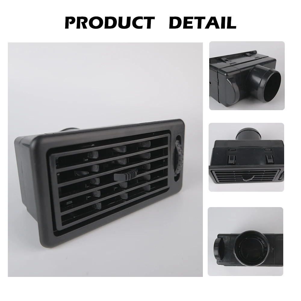 Car Front Air Outlet Vent 47mm Heat AC Dash Ventilation Outlet Dashboard Air Conditioning Outlet for Truck RV Camper Caravan
