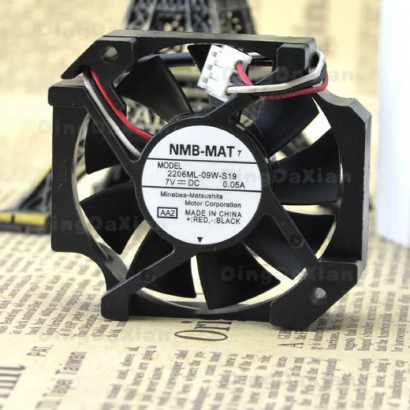 

Вентилятор D для NMB 2206ML-09W-S19, DC 7V 0.05A, 3-контактный, 50*50*15 мм, для охлаждения корпуса
