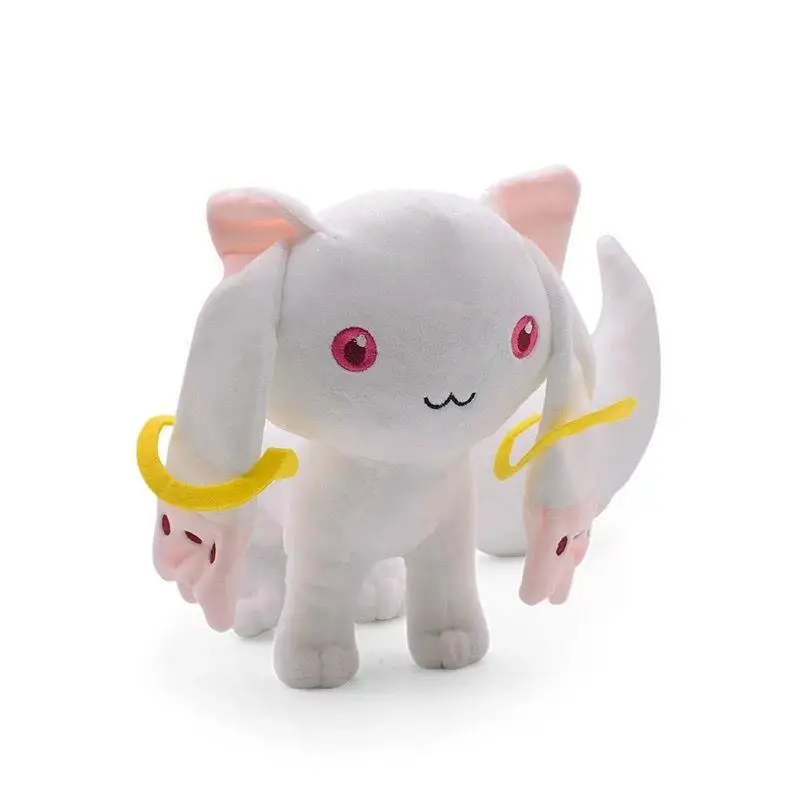 23CM Anime Puella Magi Madoka Magica Magic Kyubey Plush Toy Incubator Cat Kawaii Soft Stuffed Doll Christmas Kids Birthday Gifts