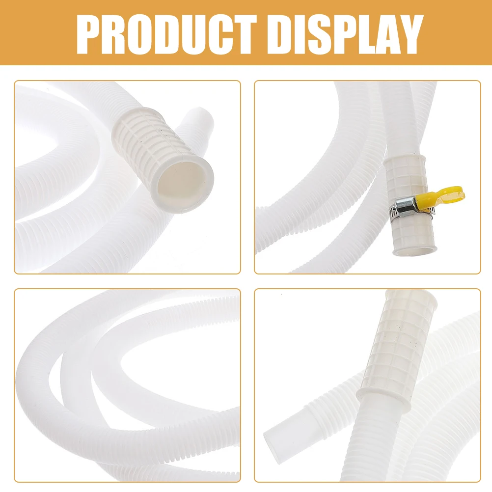 Air Conditioner Drain Hose Extension Pipe 100cm 150cm Extended Condensate Drip Pipe AC Outdoor Unit Drain Hose With Hose Clamp