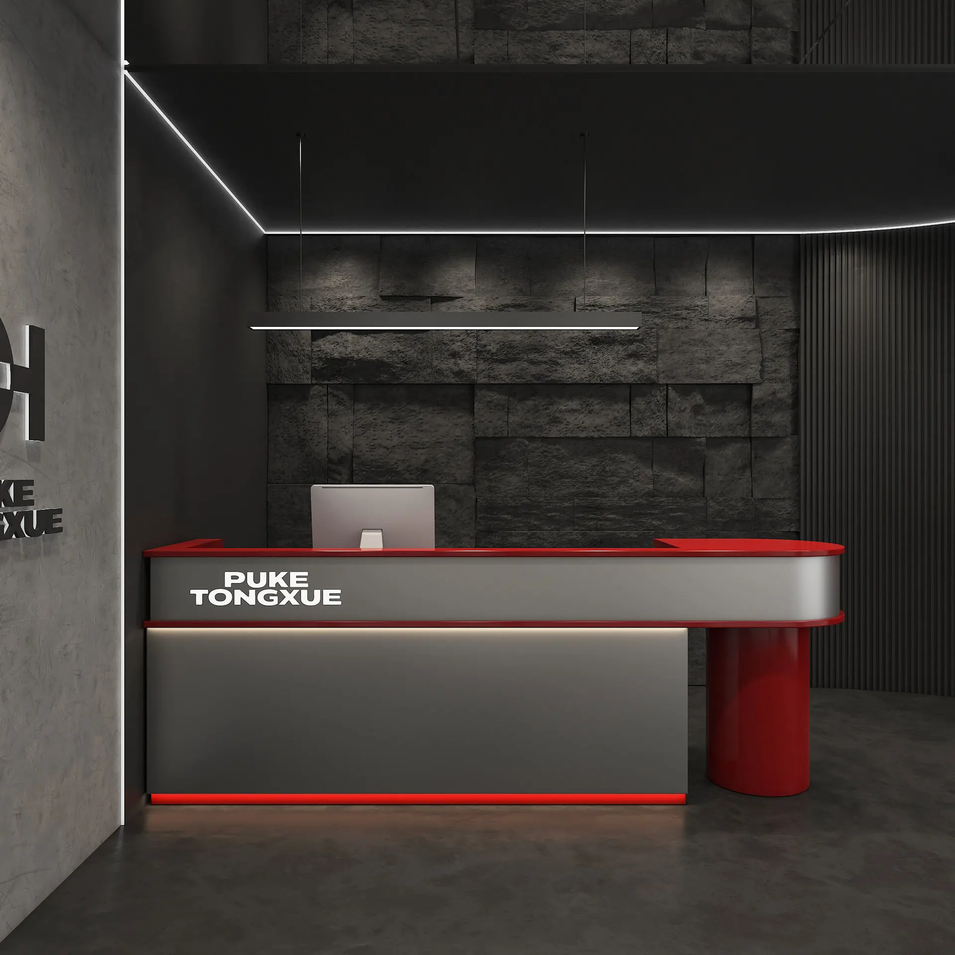 CX stainless steel clothing store checkout page counter barber shop dance studio gym bar table