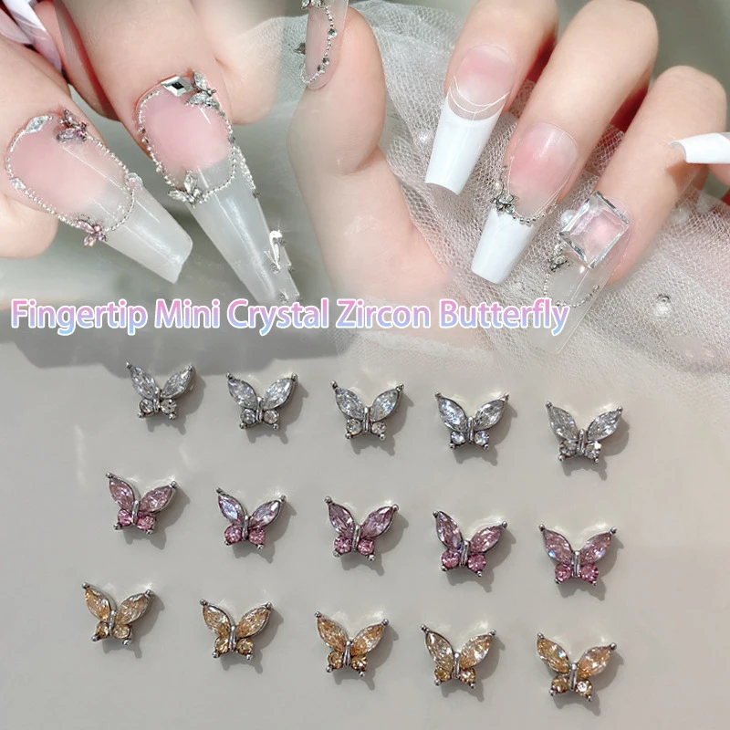 5 قطع الزركون القوس مسمار الزينة الماس مجسمة مسمار الملحقات DIY مسمار الفن اللوحة صالون الأساسيات