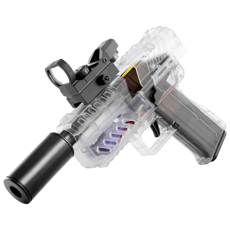 Spielzeug pistole mit weichen Kugeln elektrische Eva Soft Bullet Gun transparente Pistole Kinder gefälschte Pistole Spielzeug