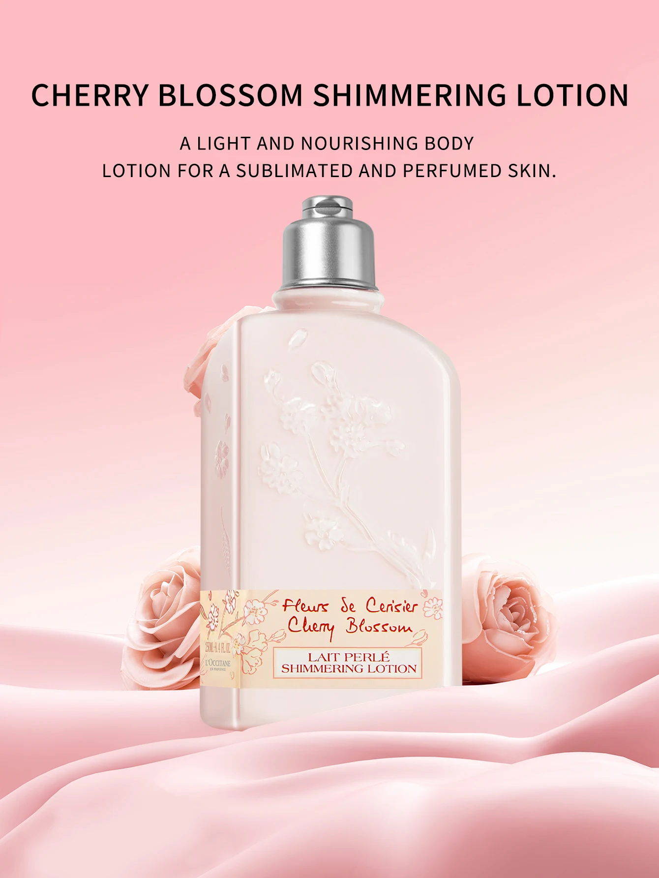 L' Occitane en Provence 벚꽃 쉬머링 로션-8.4 FL. OZ./250ML 