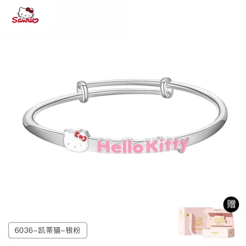 Sanrio HelloKitty Push-pull Bracelet Female Lucky Guardian Gift for Girls Girls Kawaii Cute and Sweet Niche Design Birthday Gift