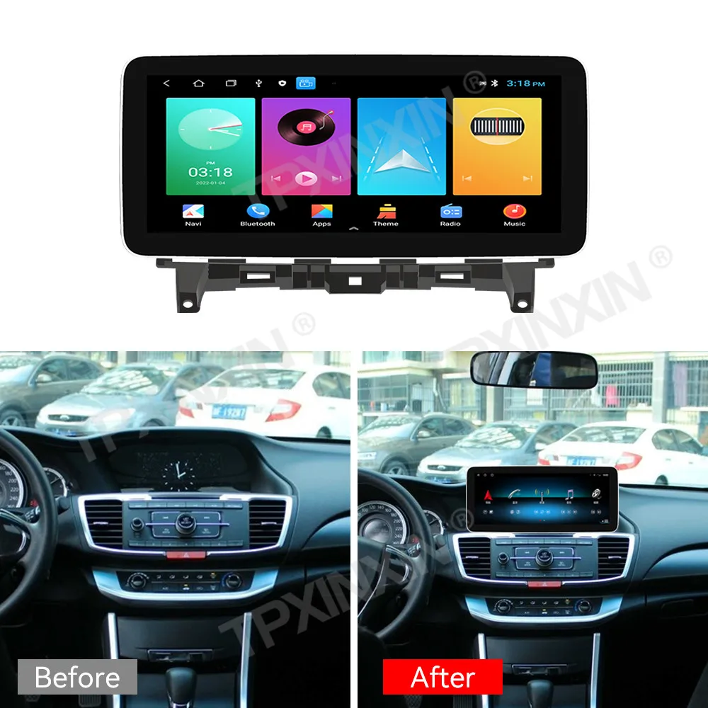 

12,3 "Android 12,0 для Honda Accord /Honda Crosstour 9 поколения GPS автомобильный мультимедийный плеер головное устройство аудио Радио Навигация Ta