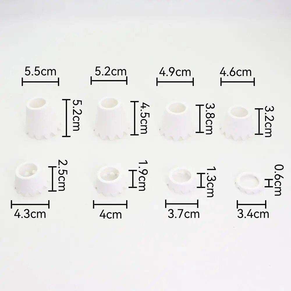 8 pçs criativo t de golfe em forma de onda design inferior profissional prática golfe t durável melhorar a precisão suporte bola golfe