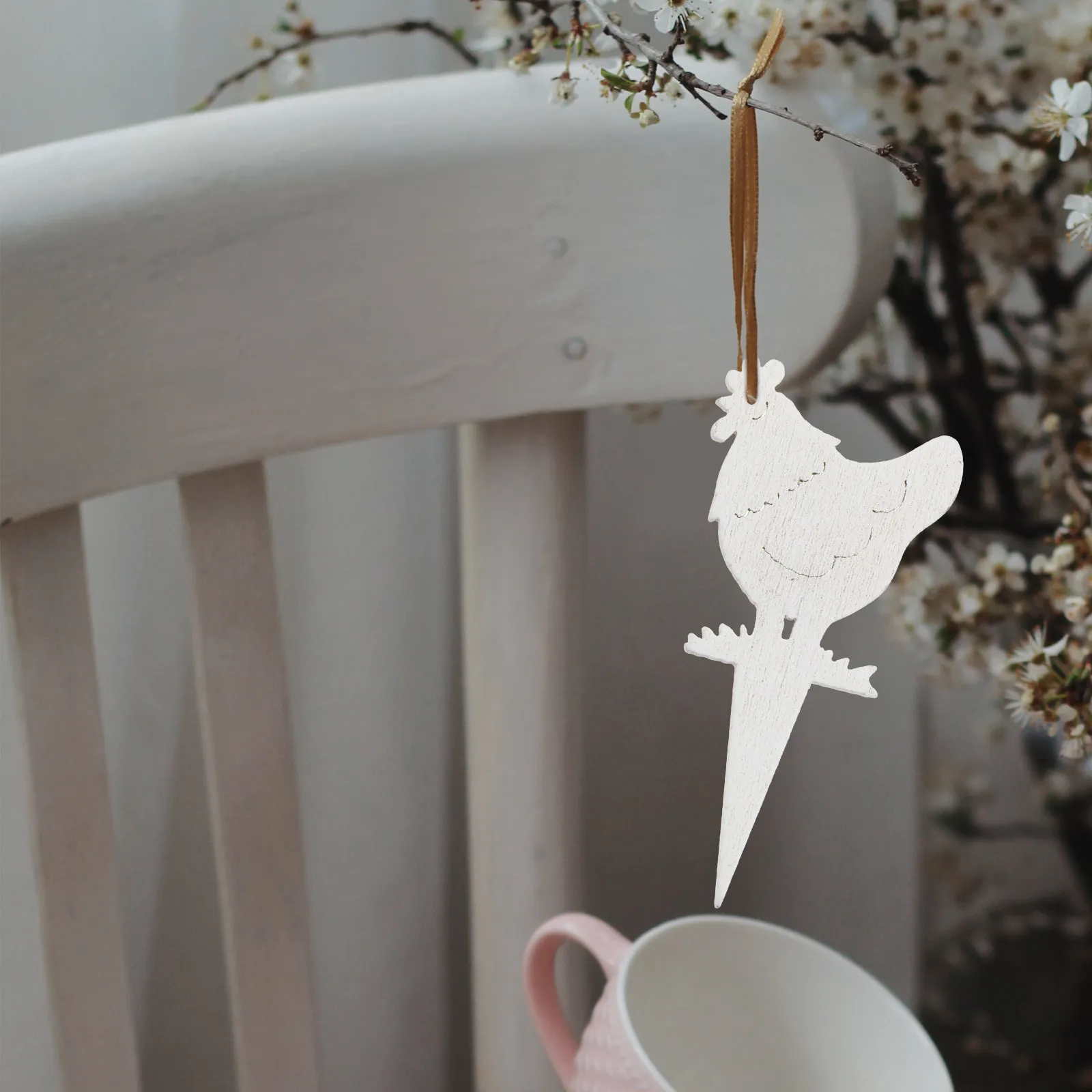 

72 шт. деревянных заготовок для декора: пасхальные украшения, деревянные элементы с мультяшными узорами для поделок и праздничного декора