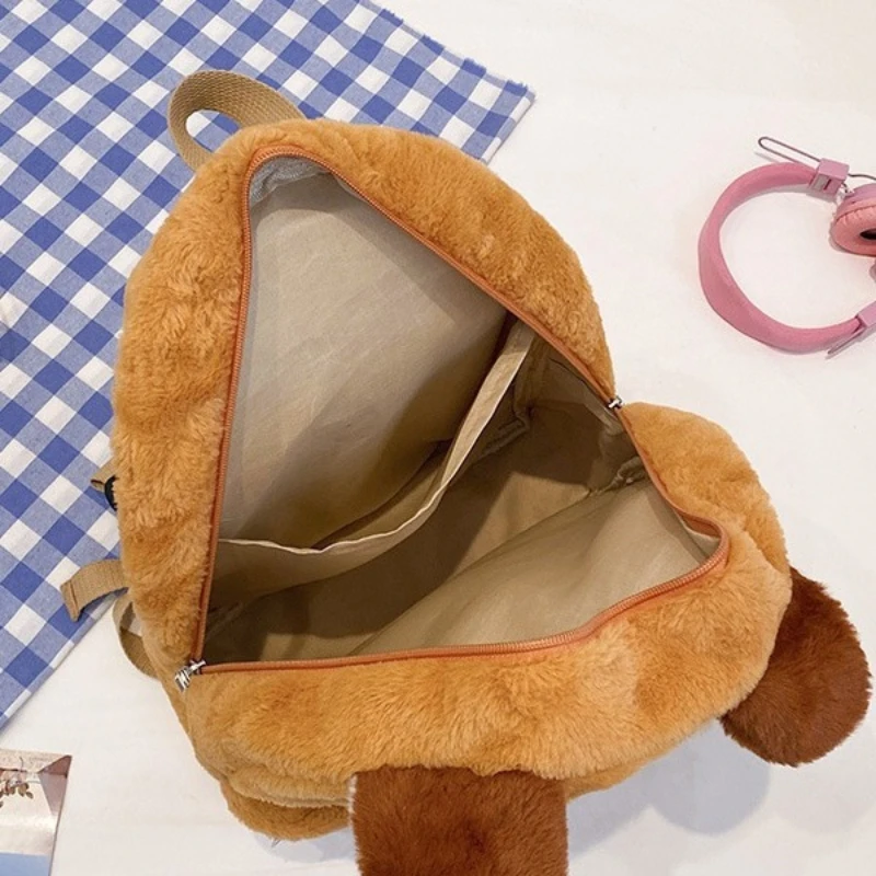 Niedlicher roter Panda-Plüsch-Rucksack, schöne Tiertasche mit großer Kapazität, beliebte Schulrucksäcke, Büchertasche, Winter, Geburtstag, bestes Geschenk