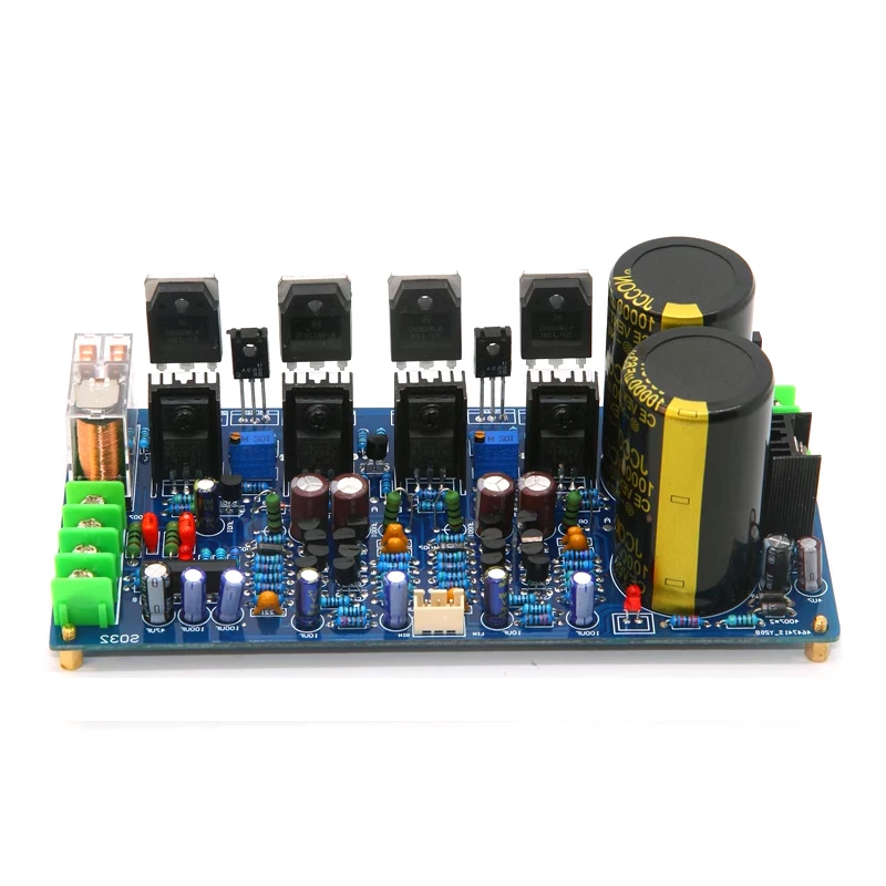 150W+150W Hifi High Power Audio Amplifier Finished Circuit Board Use ON Semiconductor NJW0281G NJW0302G Triode Amp DIY Module