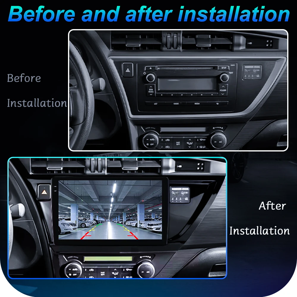 Android Car Radio For Toyota Auris 2013-2016LHD Carplay Multimedia Player Autoradio HD Touch Head Unit 2din DVD Screen Bluetooth