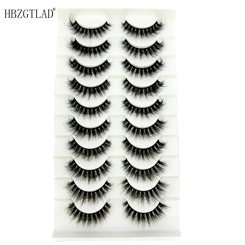 10 Pairs Mink Fluffy Dramatic False Eyelashes