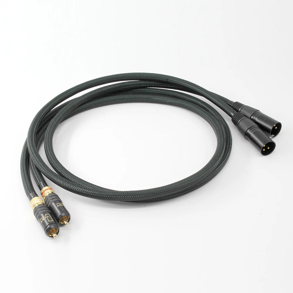 

1 pair QED Signature interconnet cable with WBT-0144 to XLR male connector plug