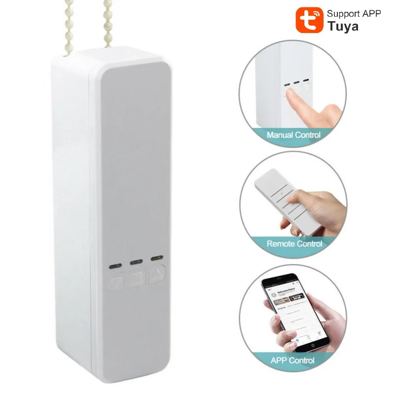 

Smart Home WiFi Touch Window Roller Shutter Switch Blinds US/EU/UK/AU Switch With Battery Easier Control Via Alexa/Google/Wifi