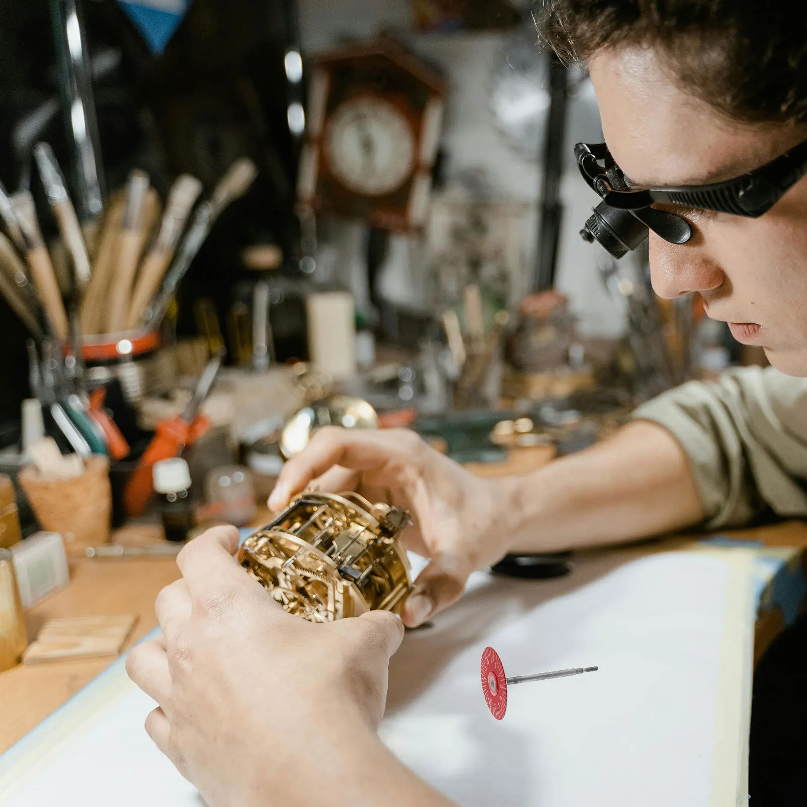 

2pcs Diy Alarm Disc Replacement Vintage Repairing Part Durable Clock Mechanism Accessory Repair High-Torque Clock Alarm Disc