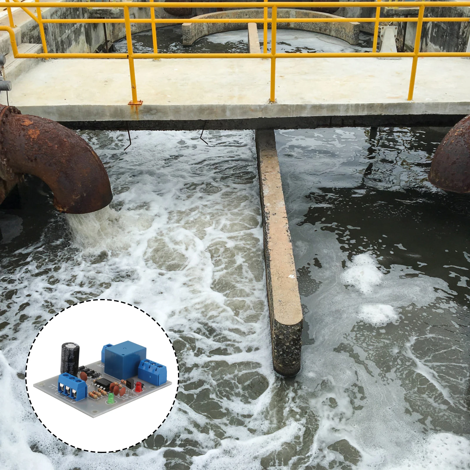 

Water Level Detection Sensor Controller Module 12V Liquid Level Automatic Pump Switch For Tank Pond Garage Drainage System Auto