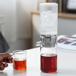 ICED Dutch Coffee Pot Cold Extraction Drip Leakage Pot Ice Brew Coffee Pot Small Drip Pot Household Espresso sets utensilsi