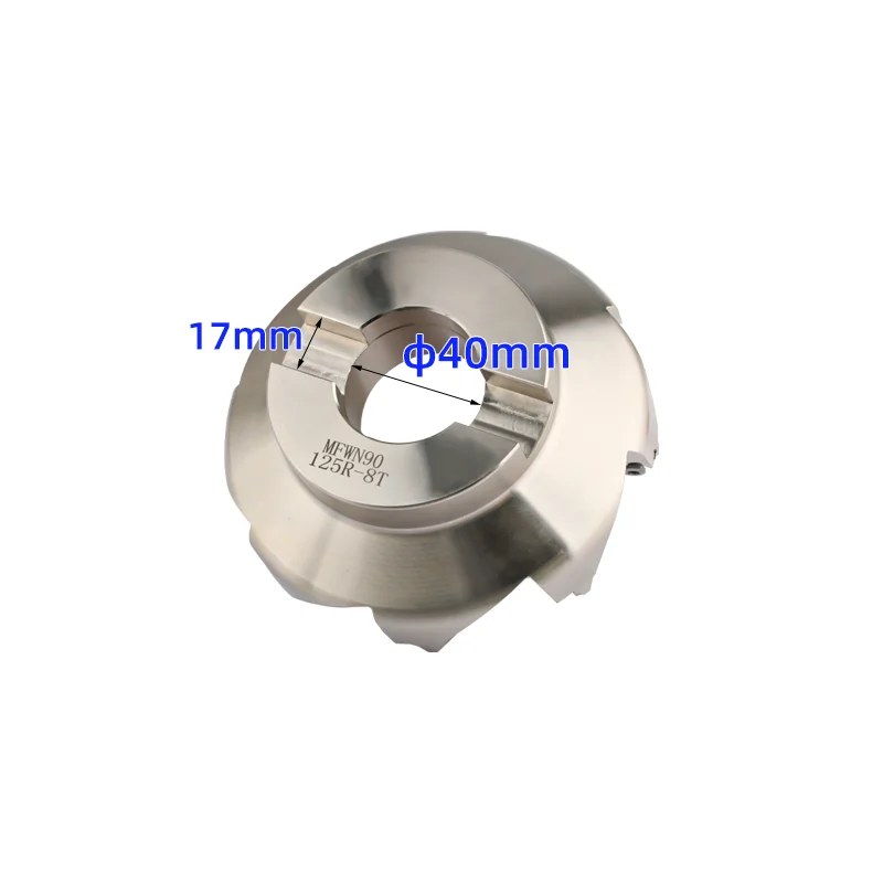 125mm MFWN 90 Degree MFWN90 Milling Cutter Head Double Sided Hexagonal Heavy Cutting Face Milling Cutter Disk For WNMU08 Insert